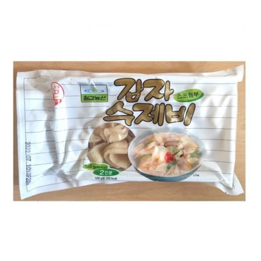 감자수제비 380g 칠갑농산 21개(스프포함) 이미지