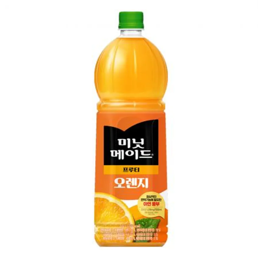 오렌지주스 프루티 1.5L 미닛메이드 12개 이미지