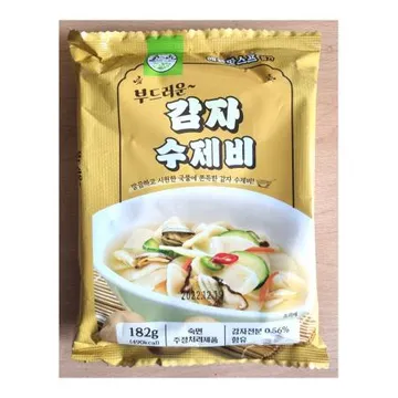 부드러운 감자수제비 182g 송학 10개