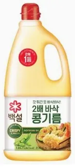 (백설)2배바삭콩기름1.8L 이미지