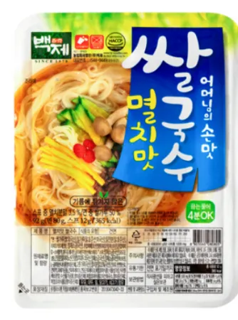 (백제물산)즉석쌀국수멸치맛92g(박스)