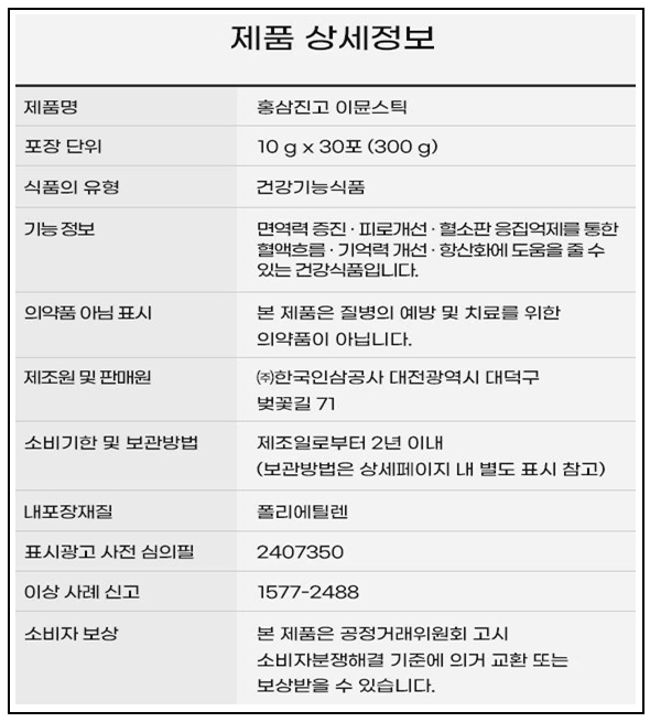상품정보제공고시