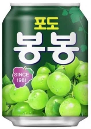 (해태음료)캔포도봉봉238ml