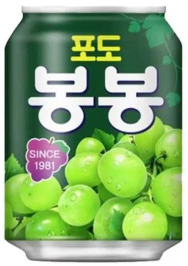 (해태음료)캔포도봉봉238ml 이미지