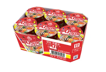 (오뚜기)진라면매운맛컵6입(박스)