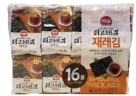 (사조해표)더고소한재래김(도시락*16봉)(박스)