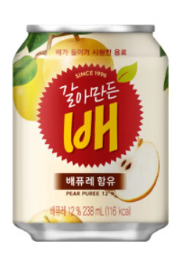 (해태음료)갈아만든배238ml(박스) 이미지