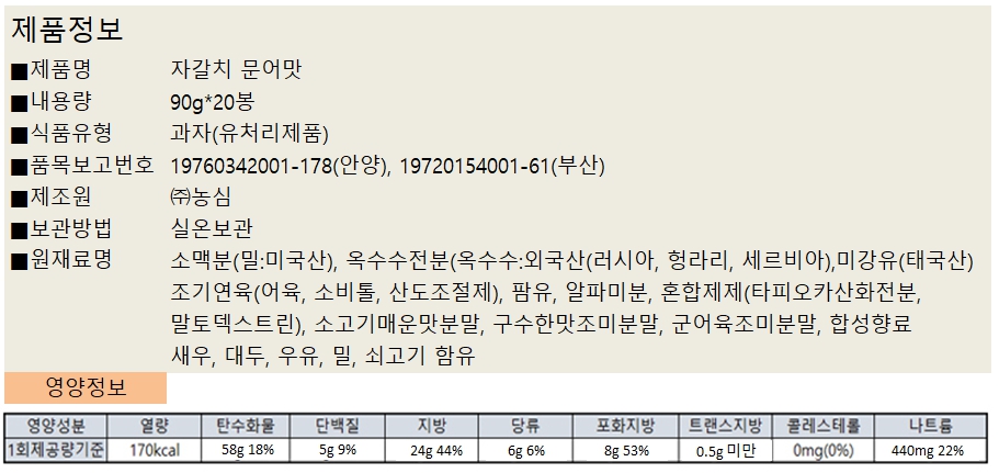 상품정보제공고시