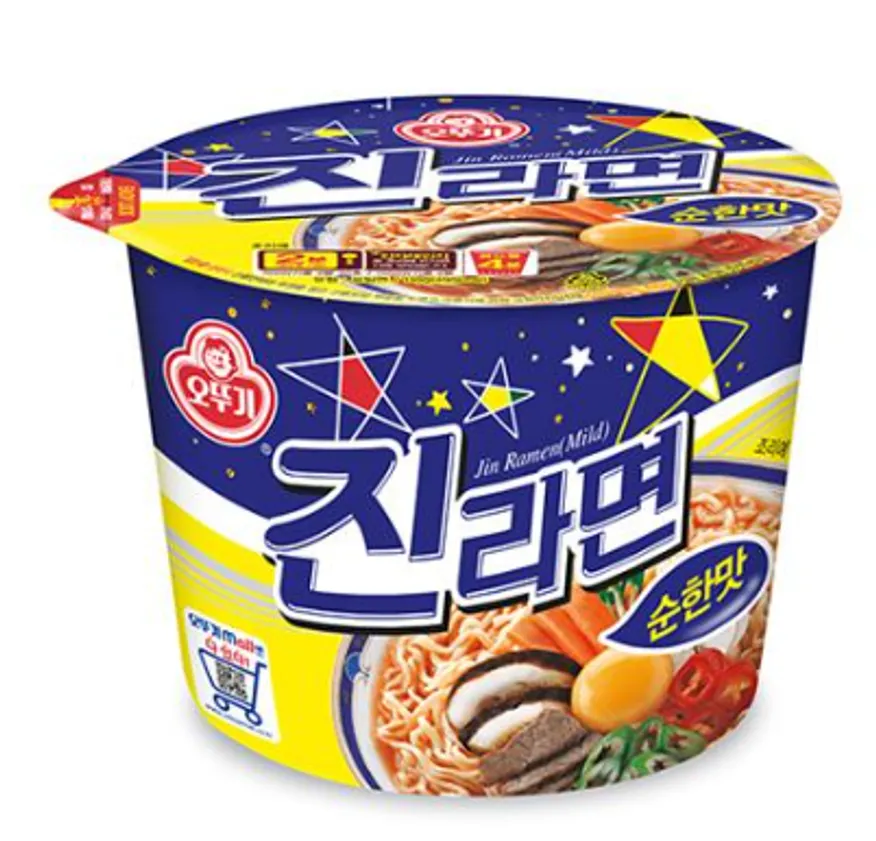 (오뚜기)진라면순한맛용기(박스) 이미지