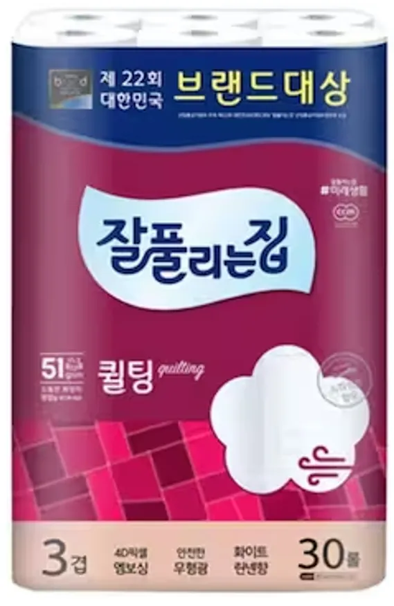 (미래생활)잘풀리는집퀼팅3겹30m*30롤 이미지