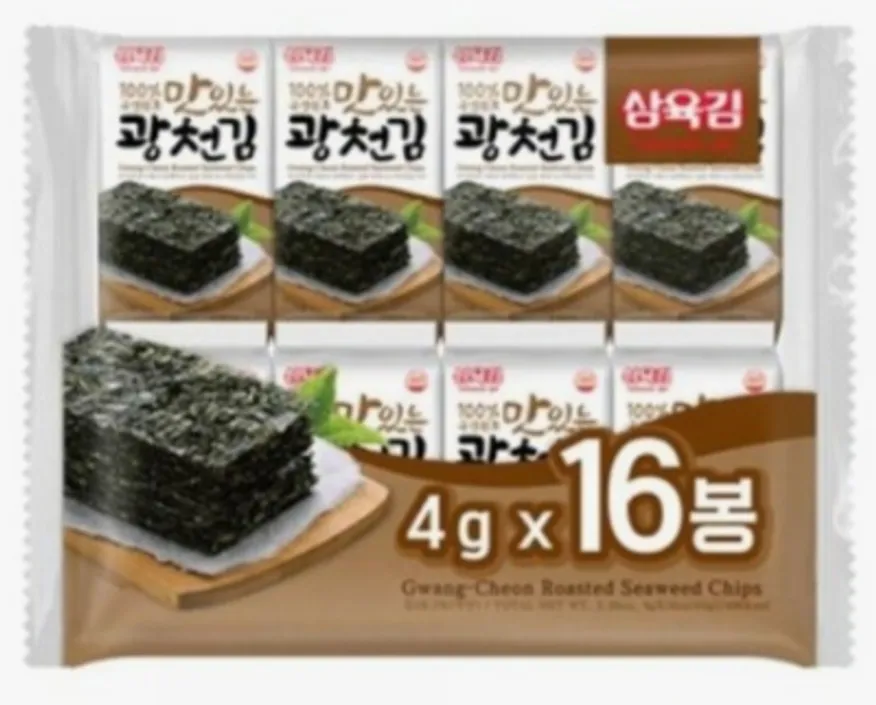 (삼육)광천김도시락김16단(4g*16봉) 이미지