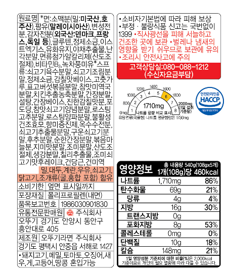상품정보제공고시
