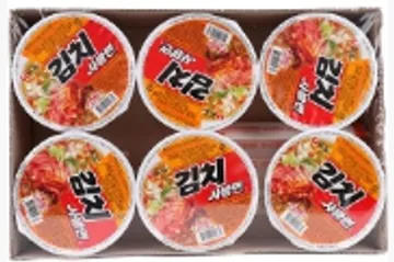 (농심)김치사발면컵6입