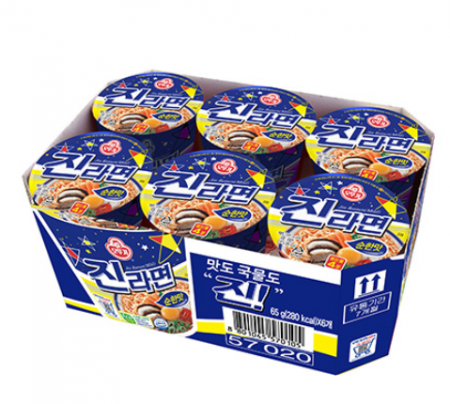 (오뚜기)진라면순한맛컵6입(박스)