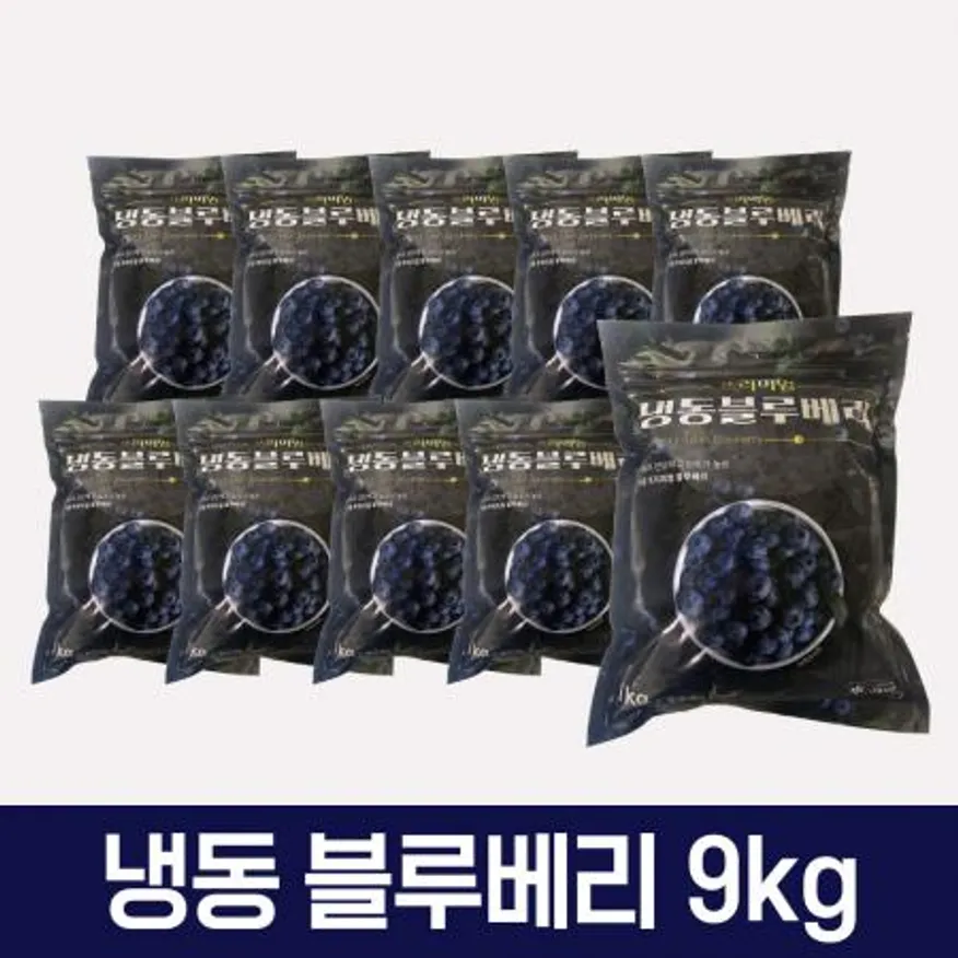 프리미엄 냉동 블루베리 9kg 이미지