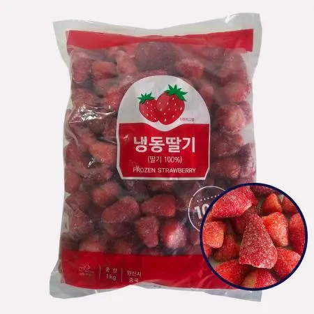 프리미엄 무첨가 냉동 딸기 100% 10kg 얼린 딸기 이미지