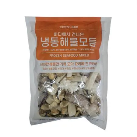 냉동 모듬해물 4종 600g 손질 이미지