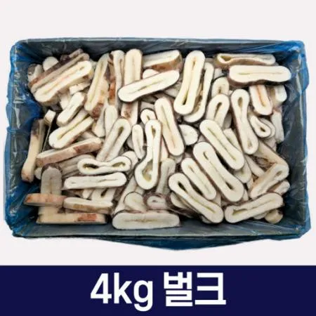 냉동 오징어링 4kg 벌크