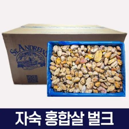 냉동 자숙 홍합살 9kg 칠레