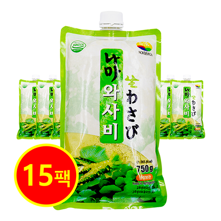 [15EA세트] 녹미원 생 와사비 (나마)750g 고추냉이 무료배송