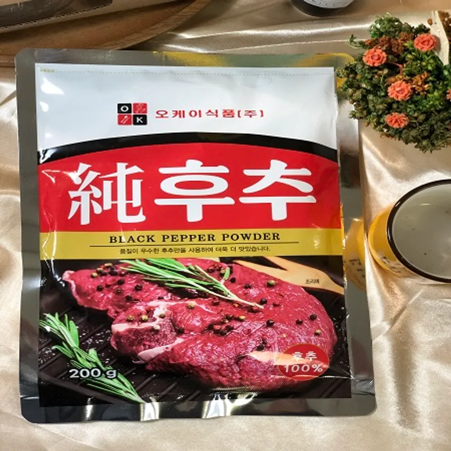 대용량 100% 순 후추가루 200gX50개 리필 통 후추 분말 오뚜기 제유 페퍼 흑후추 순후추 이미지