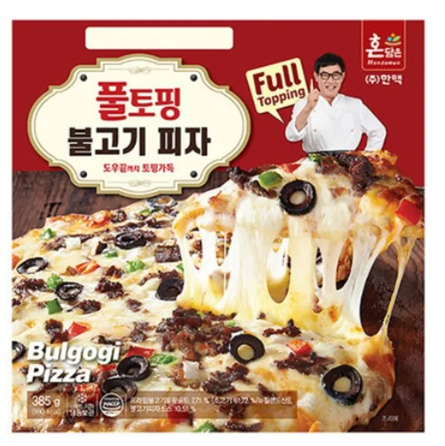 한맥 불고기피자 385g_(풀토핑) 이미지