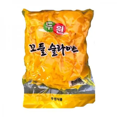 [두원] 꼬들 슬라이스단무지 꼬들단무지 1kg