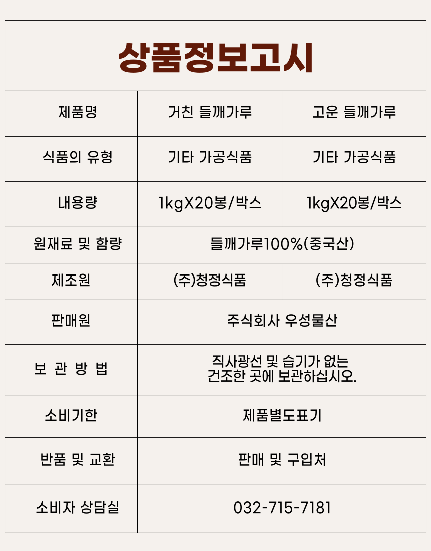 상품정보제공고시