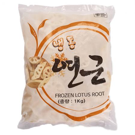냉동야채 연근 슬라이스 1kg