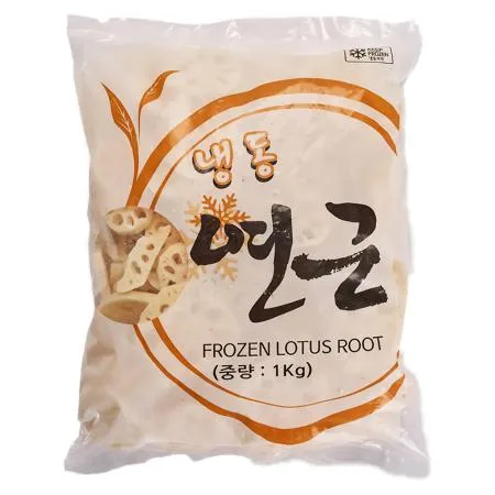 냉동야채 연근 슬라이스 1kg