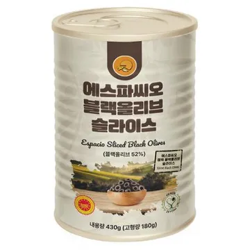 에스파씨오 블랙올리브 슬라이스 430g