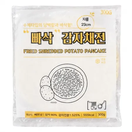 지엔씨 냉동 빠삭 감자채전 300g