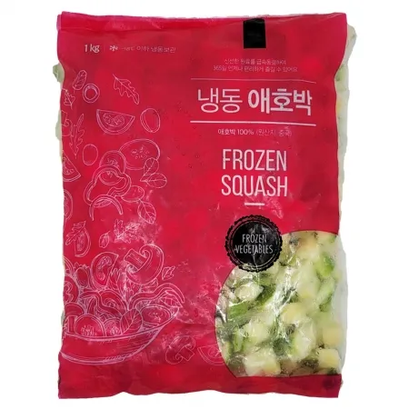 냉동야채 애호박 다이스 15mm 1kg