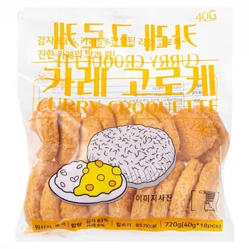 지엔씨 냉동 카레 고로케 720g