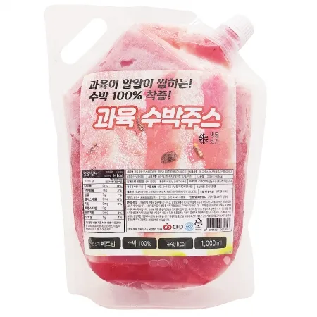 지앤씨 냉동 과육 수박주스 1kg