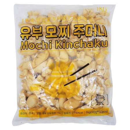 지엔씨 냉동 샤브샤브 유부모찌 주머니 1kg