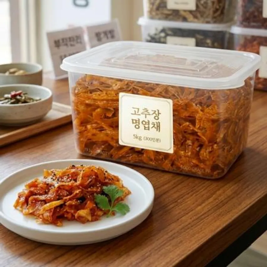 고추장명엽채무침 5kg(200인분) 이미지