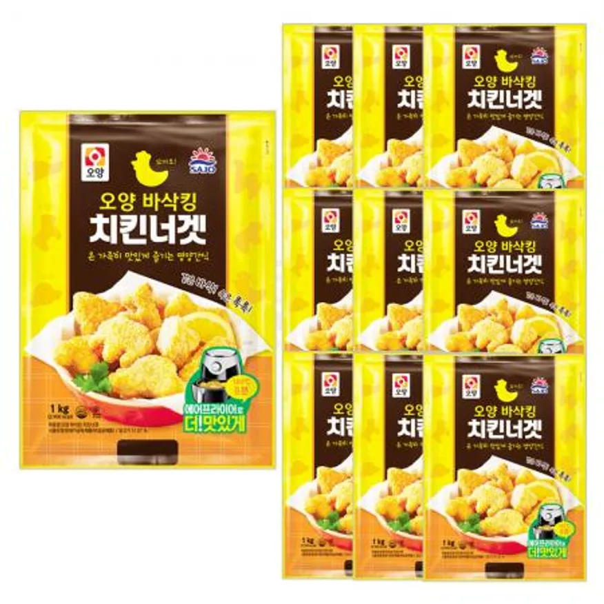 사조오양 바삭킹 치킨너겟 1kg x 10개 이미지