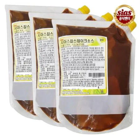 시아스 찹스테이크 소스 1kg 냉장 x 10개 이미지