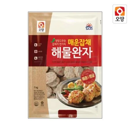 사조오양 매운 잡채 해물완자 1kg x 10개