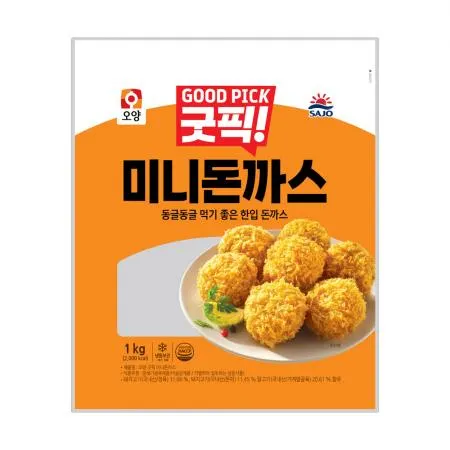 사조오양 굿픽 미니 돈까스 1kg 이미지