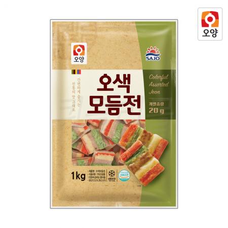 사조오양 오색 모듬전 1kg (20g)