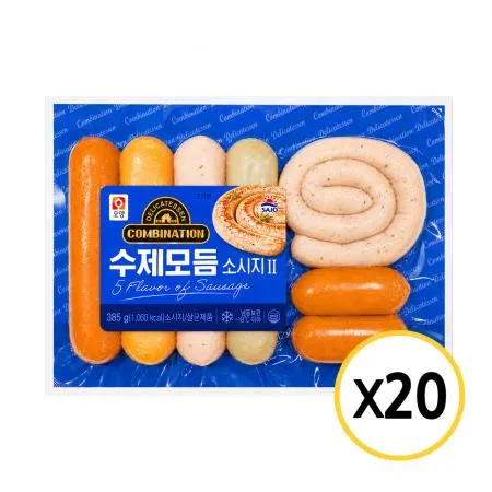 사조오양 수제 모듬 소시지 385g 냉동 x 20개