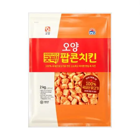 사조오양 굿픽 팝콘치킨 2kg