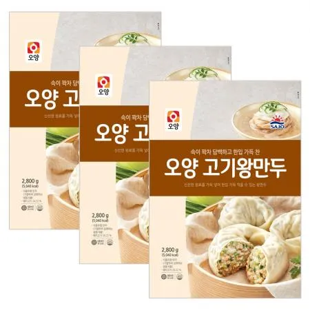 사조오양 고기 왕만두 2.8kg x 3개
