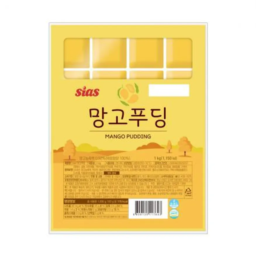 시아스 망고 푸딩 1kg x 8개 이미지