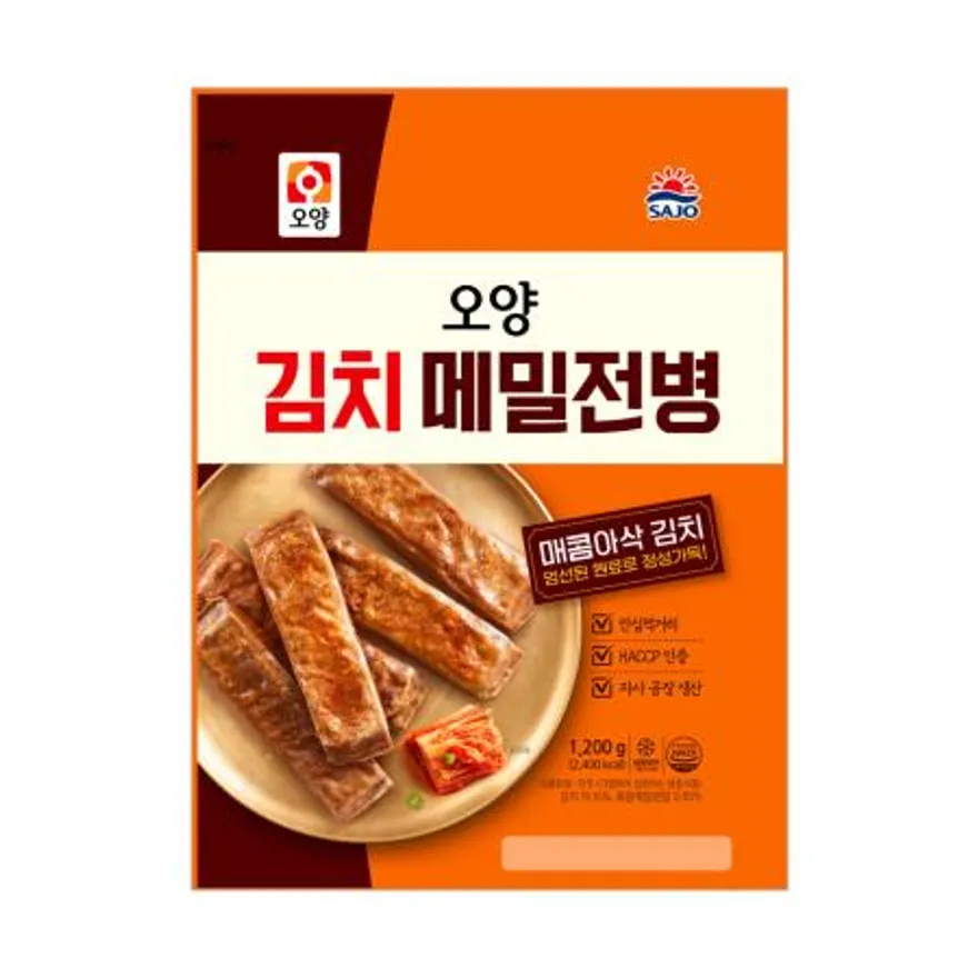 사조오양 김치 메밀전병 1.2kg x 6개 군만두 이미지