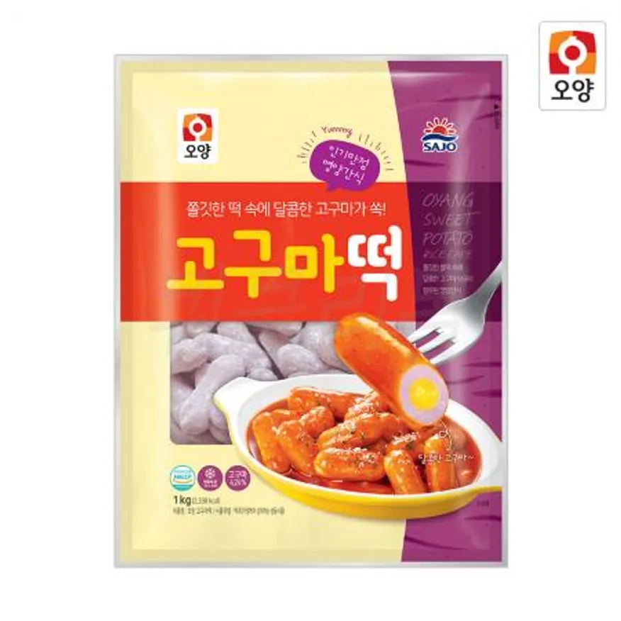 사조오양 고구마떡 1kg x 10개 떡볶이떡 이미지
