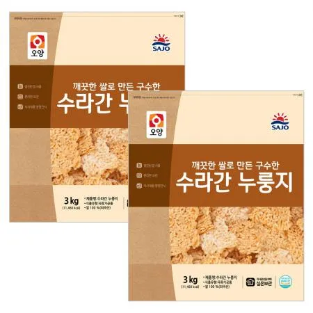 사조오양 수라간 누룽지 3kg x 2개 이미지