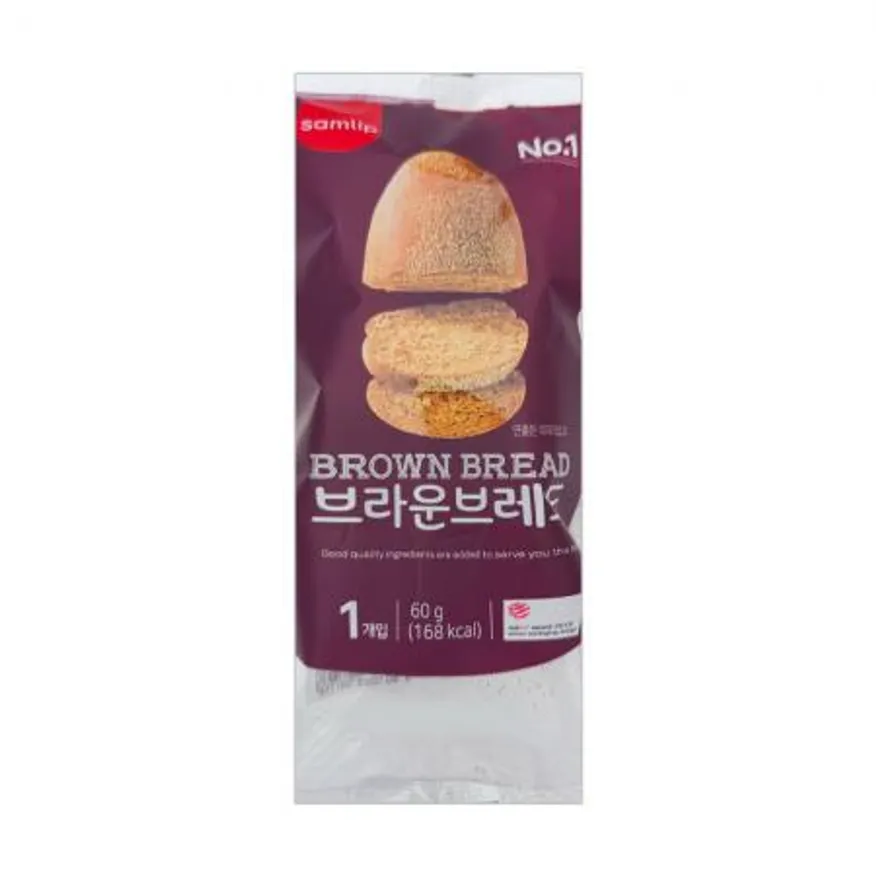 삼립 브라운브레드 60g 냉동 아웃백빵 이미지